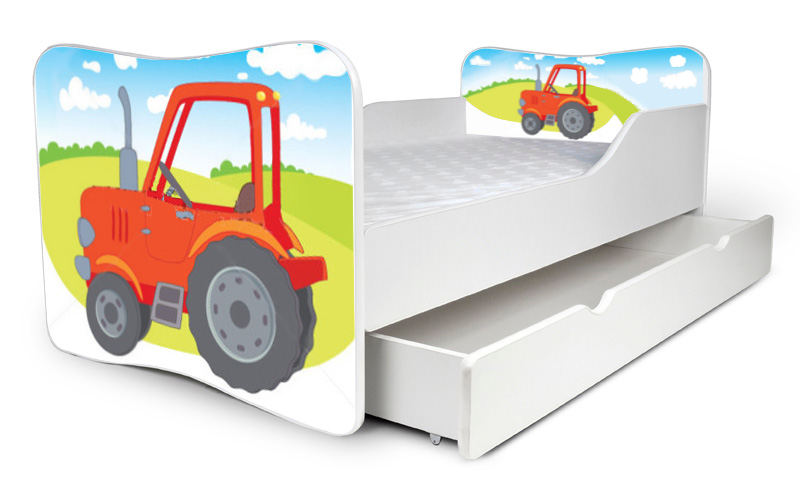 Detská posteľ Traktor + šuflík